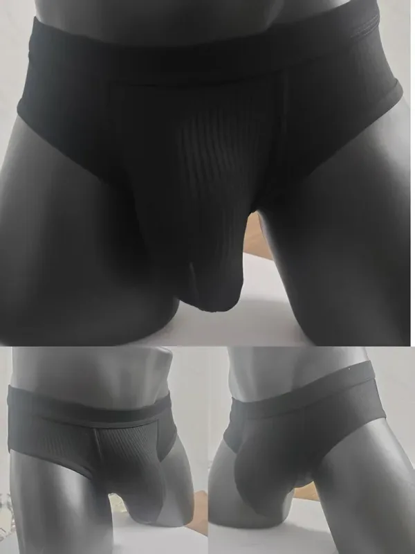 Men's briefs with large pockets are very sexy. Large-space sports underwear for men 3256811705961751
