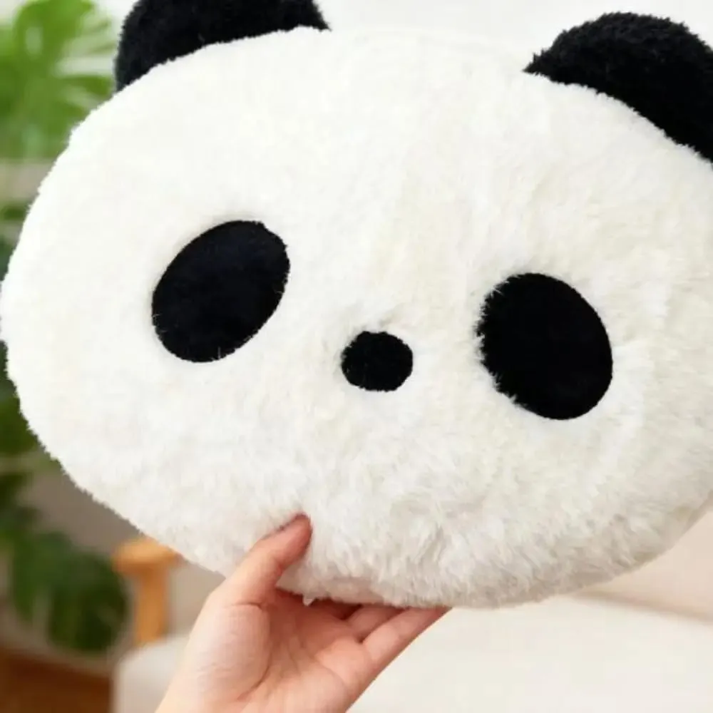 Kitömött állat plüss panda párna lakberendezési hálószoba kanapé töltött panda párna 30 cm Kawaii panda dobó párnák