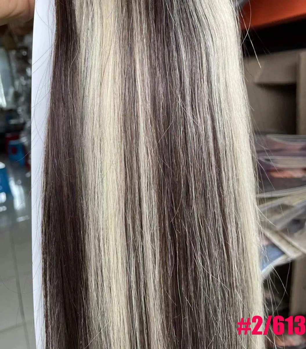 100% תוספות שיער Human Remy 16"-28" 80g-100g 3 יחידות סט 1x20 1x15 1x10 קליפס-בשלוש חתיכות אור ישר טבעי