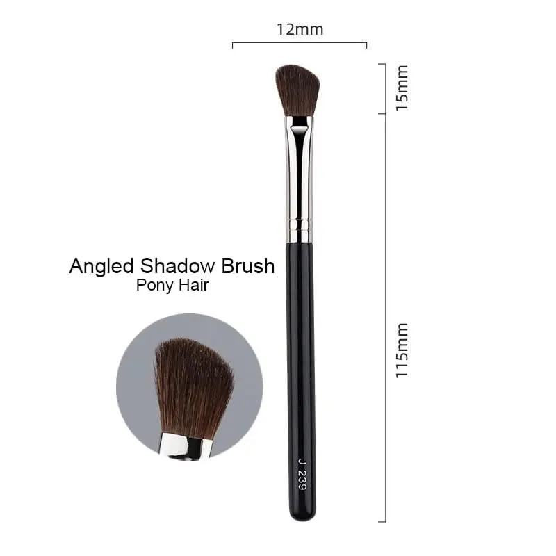 1pc Buhok ng kambing Round Blush Makeup brushes Angled sculpting Make up brush contour eyeshadow maliit na mantsa detalye ng mata pointed shadow