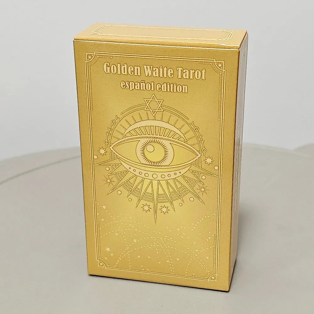10.3*6cm Golden Waite Tarot Spanish Language Español 78 Pcs Tarot Cards Pocket Edition