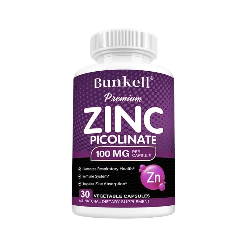 Premium Zinc Picolinate 100mg High Absorption Immune Support Respiratory Health Energy Production at Sleep Supplement