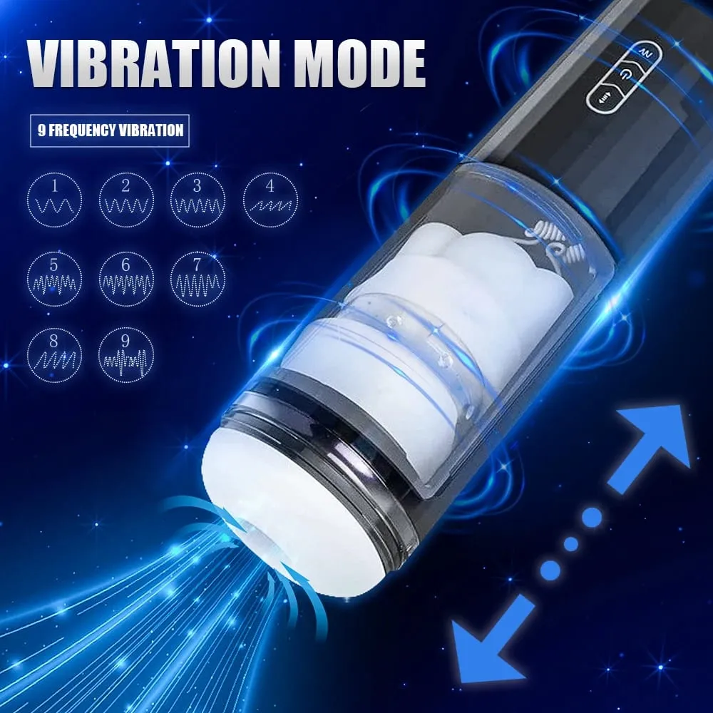 Automata 9 vibrációs és 7 tolóerős férfi maszturbáció szexgép játék szopás szopás maszturbátor férfiaknak felnőtt játékok