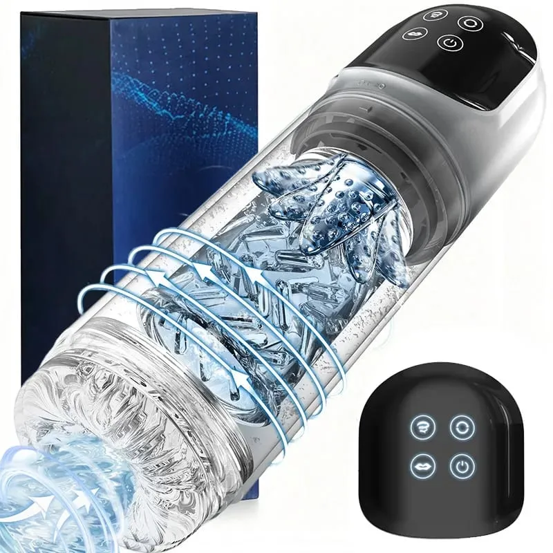 Automatic Male Masturbator Cup 7 Sucking Rotating Licking Modes Pocket Pussy Stroker Blowjob Penis Pump Sex Toys For Men
