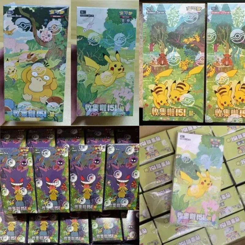 Pokémon Original Card 151 Series Vol.3 PTCG Official Genuine Supplement Package Animation Collection Card Table Game Toy Gifts