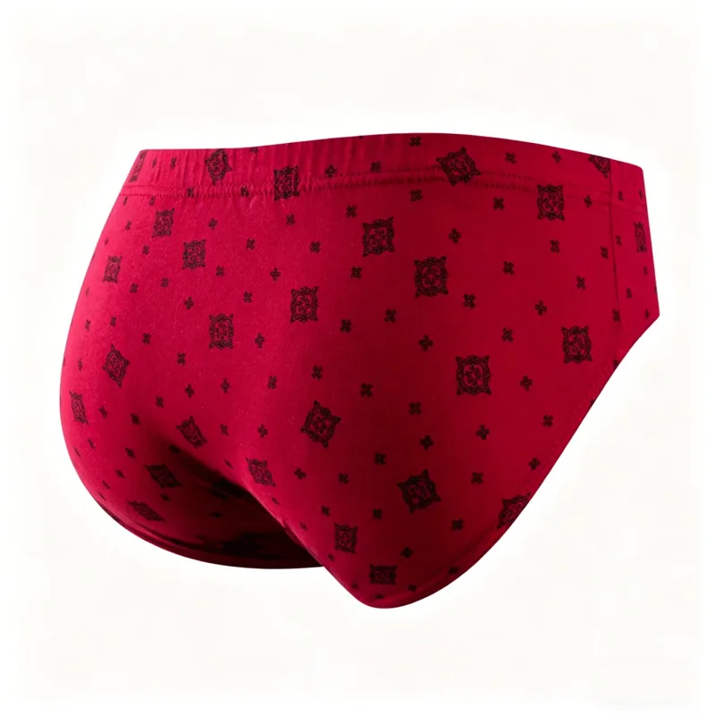 5 Pieces/lot Men's 100% Cotton Breathable Briefs Plus Size Men Underwear Breathable Comfortable Men Underpant Lingerie Panties