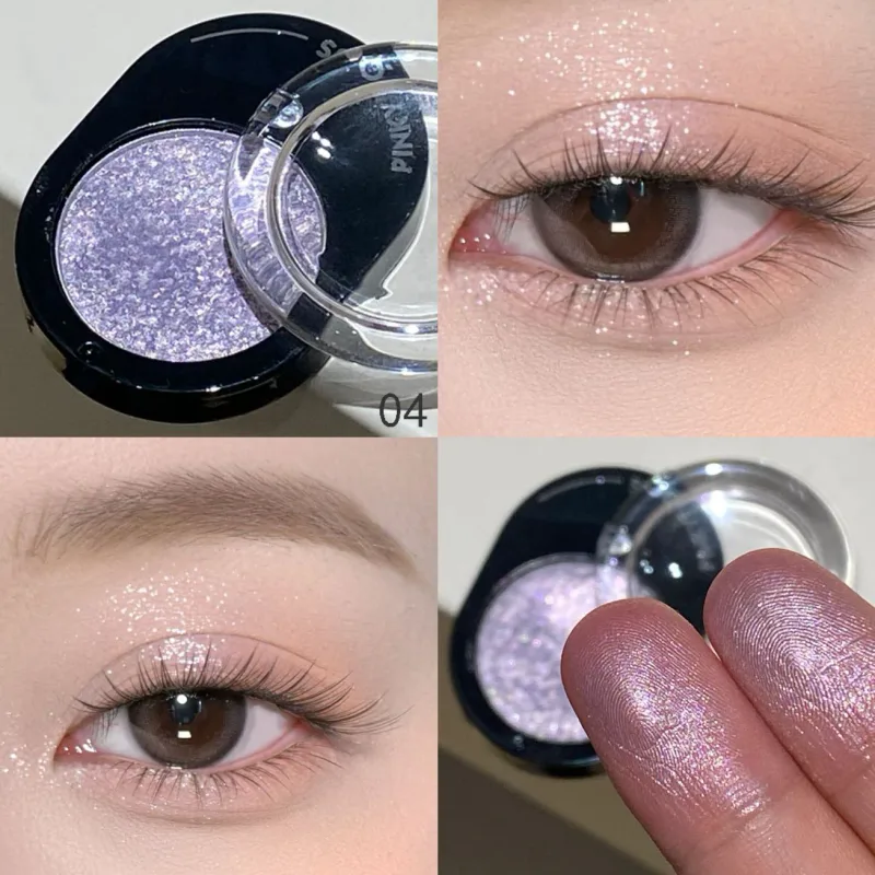 Καλλυντικά 12 χρωμάτων Diamond Shining Eyeshadow Cosmetics Μεγάλης διάρκειας Μεταξένια Εύκολη Χρωματισμός Παλέτα μακιγιάζ με σκιές ματιών φωτεινή μαργαριτάρι