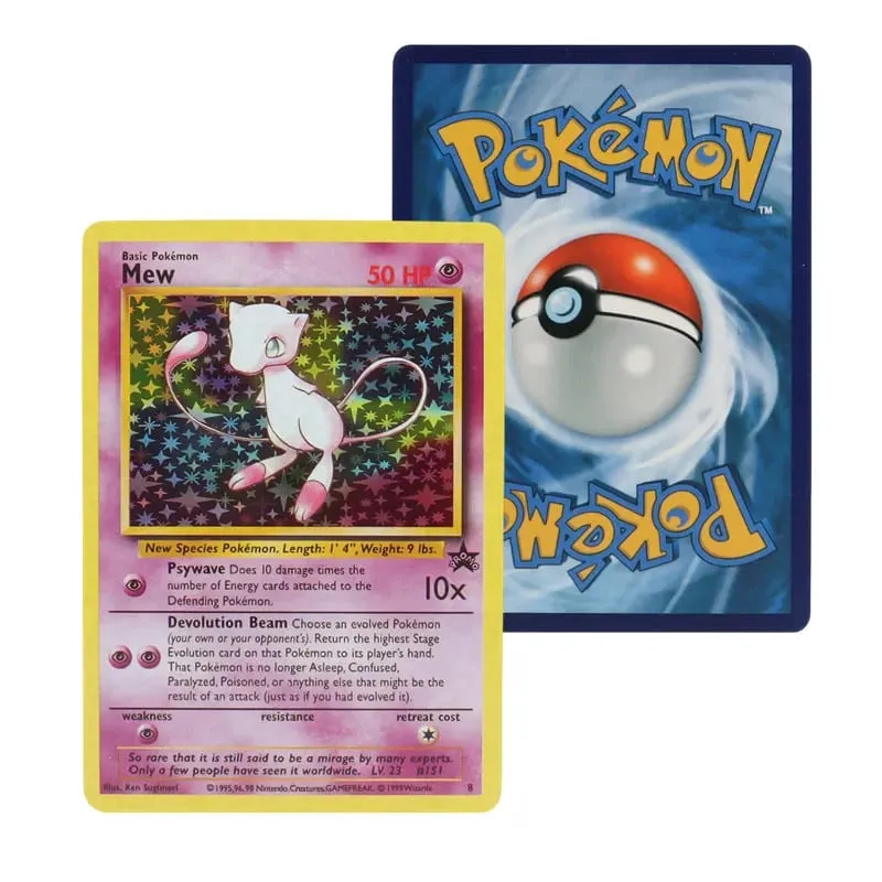 151Pcs/Box 1996 πρώτης γενιάς κάρτα Pokémon σπάνια Charizard Pikachu Mewtwo Blastoise Συλλεκτικά παιχνίδια καρτών αγγλική έκδοση