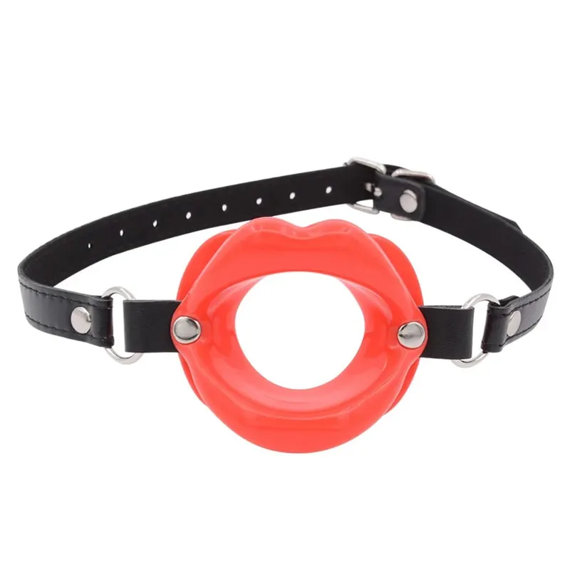 Szilikon szájrögzítő ajakgyűrű szilikon O-gyűrű nyitott száj öblítő pároknak Szexjátékok BDSM Bondage Restraint ajakforma 18+