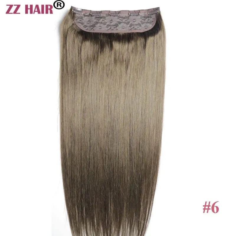 100% תוספות שיער אנושיות רמי ברזילאי 16"-24" 1 יחידות סט 100 גרם-200 גרם חתיכה אחת 5 קליפס בסטרייט טבעי