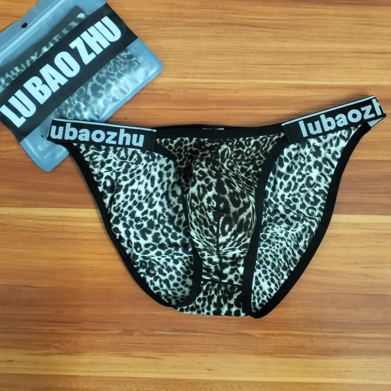 2026 Leopard Pouch Underwear Men Underpants Panties Soft Mens Swimming Briefs Sexy Low-waist Breathable Трусы Мудские Хлопковые