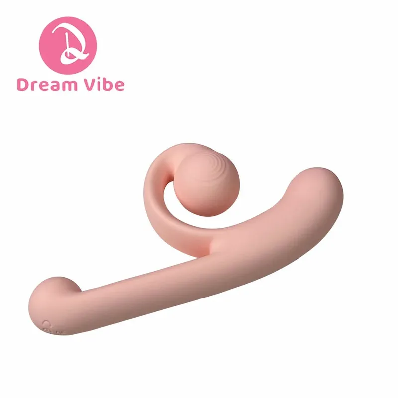 Csiga Műpénisz Vibrátor Állítható Clit Fit Behatolás G-Spot Dual Motors Pleasure Women Sex Toy Dupla stimulációs játék Szerelem 18+