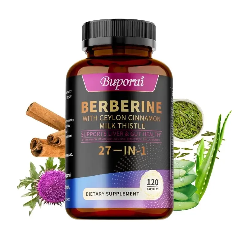 Berberine Ceylon fahéjas máriatövis-kiegészítők – elősegíti a máj és az emésztés egészségét, támogatja a sejtenergiát és a regenerációt