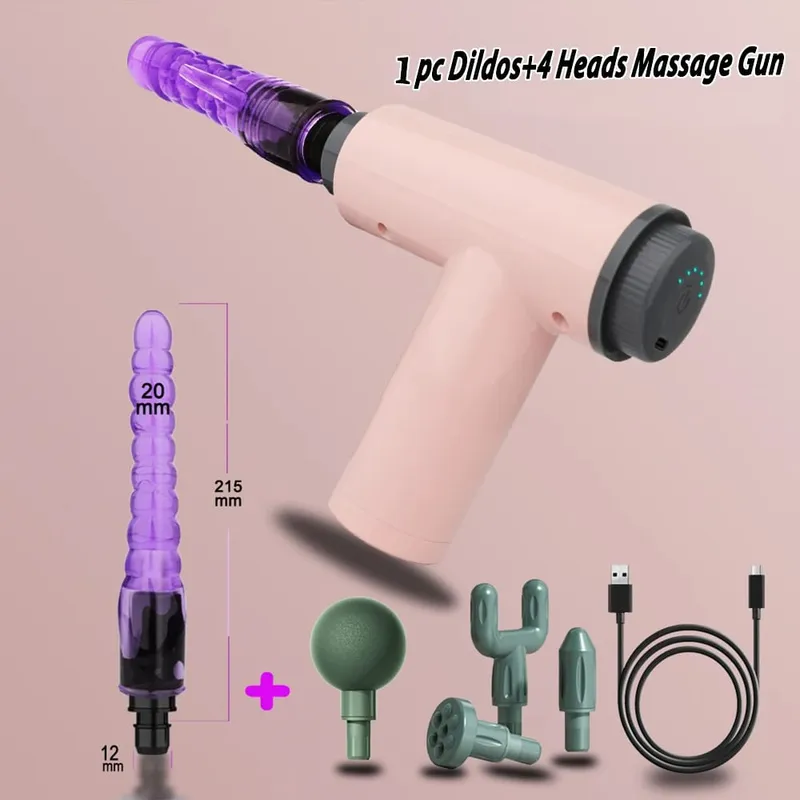 Handheld Massage Gun Dildo Vibrator Sex toys for Women Automatic Sex Machine With Clitoral stimulation Sexy toys for Couples 18