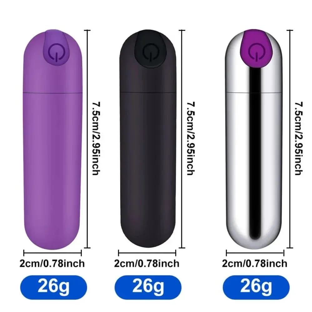 G Spot Bullet Vibrator Nipple Clitoral Stimulator 10 Vibration Mode Portable Mini Vaginal Anal Massager Adult Sex Toys for Women