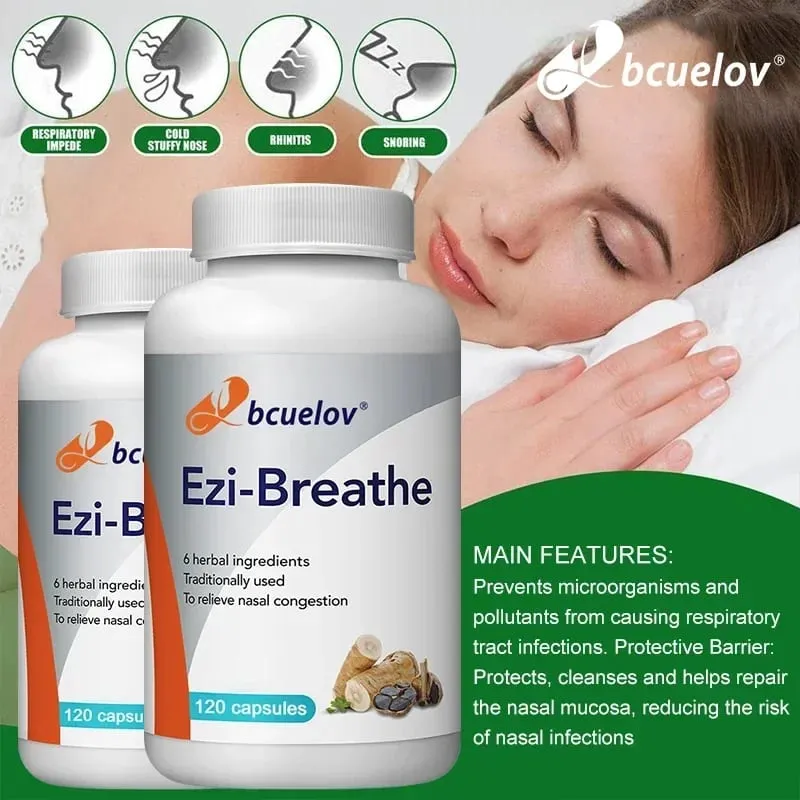 Relieves Nasal Congestion Capsules Improve Respiratory Health Help Clears Airways Natural Supplement