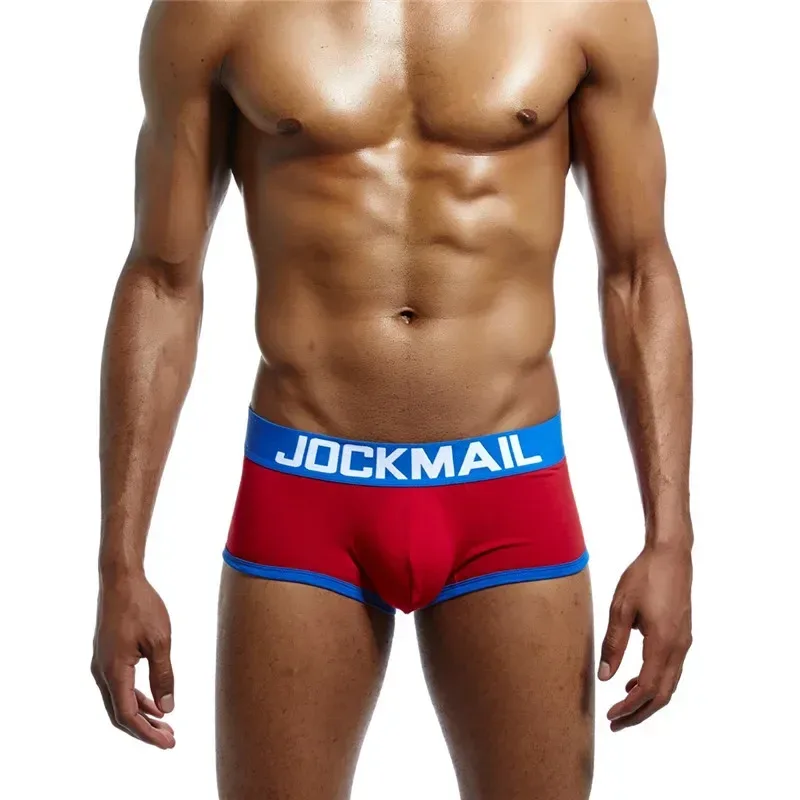 Mens Underwear Jockstrap Boxer Trunks Gay Penis Pouch Cueca Boxer Calzoncillos Hombre Man Boxer Shorts Sleepwear Gay Panties