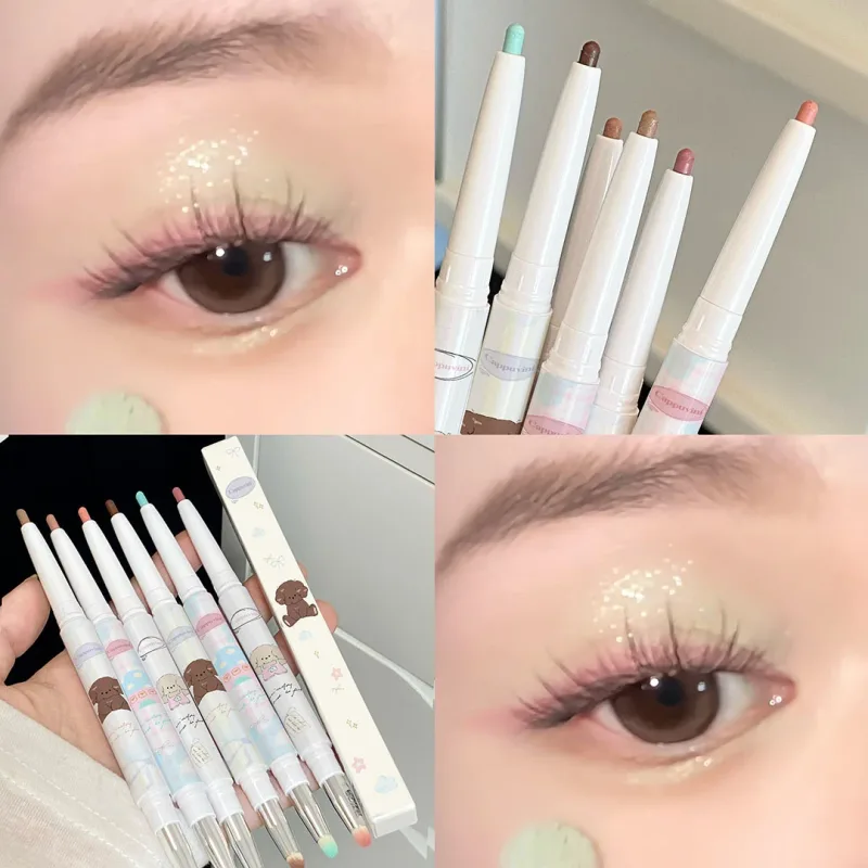 Pearlescent Grape Eyeliner Gel With Brush Blend Silky Smooth Tea Brown Pink Lying Selyemhernyó Vízálló Eye Liner Ceruza Smink