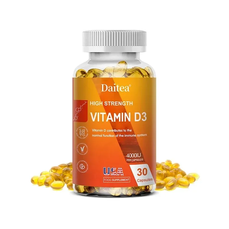 Bitamina D3 Capsules 4000IU Nagbibigay ng Immune Bone Support Nagsusulong ng Calcium Absorption Itinataguyod ang Kalusugan ng Muscle Nervous System — image 9
