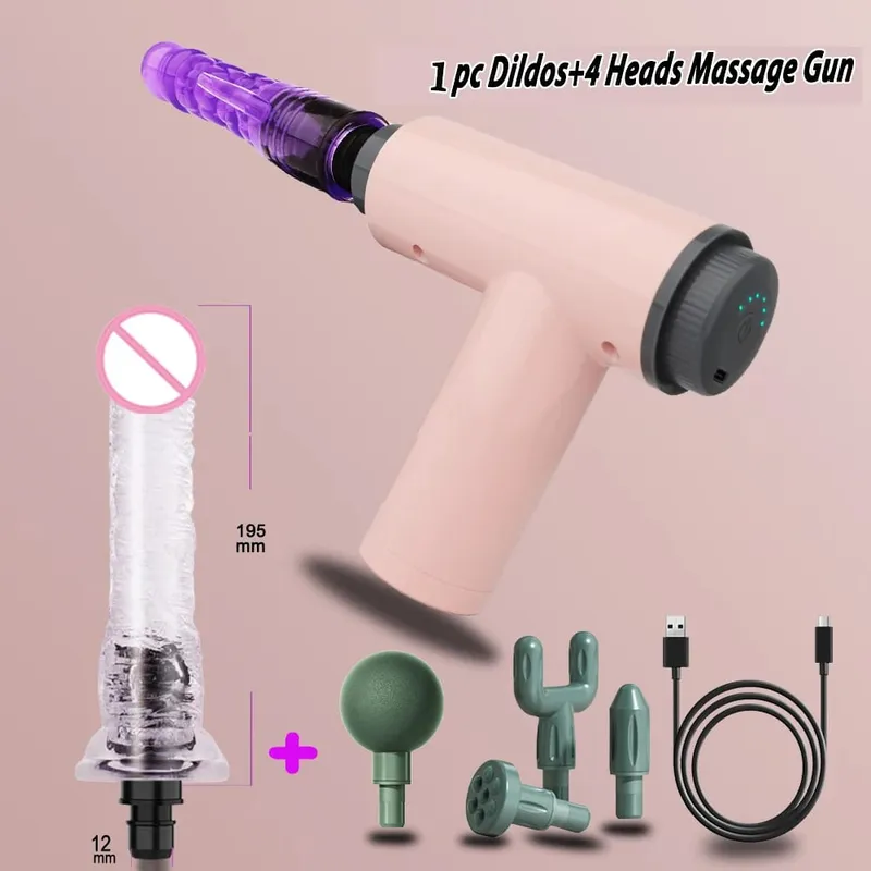 Handheld Massage Gun Dildo Vibrator Sex toys for Women Automatic Sex Machine With Clitoral stimulation Sexy toys for Couples 18