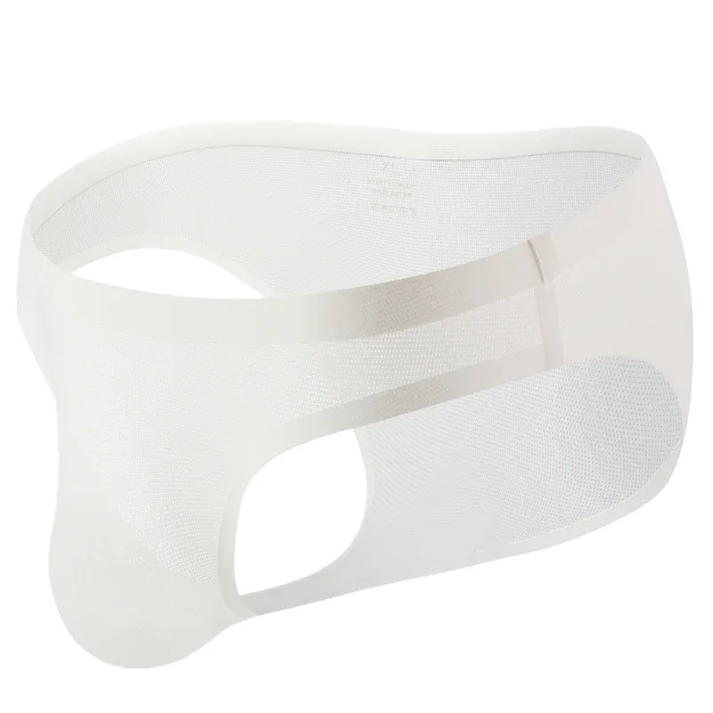 Seamless Briefs Underwear for Men Ice Silk Sexy Underpants Cuecas Ultra-thin Mens Bikini Seamless Lingerie Hombre Slip Male