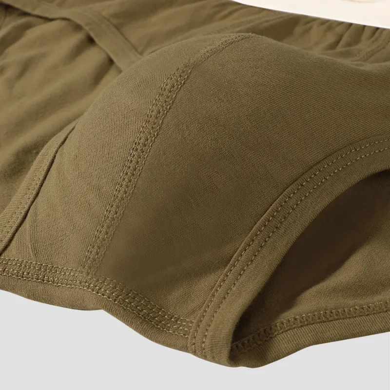 Men's pure cotton breathable and comfortable triangular underpants, mid-waist, skin-friendly and soft, teenagers' underpants 3256810188437944