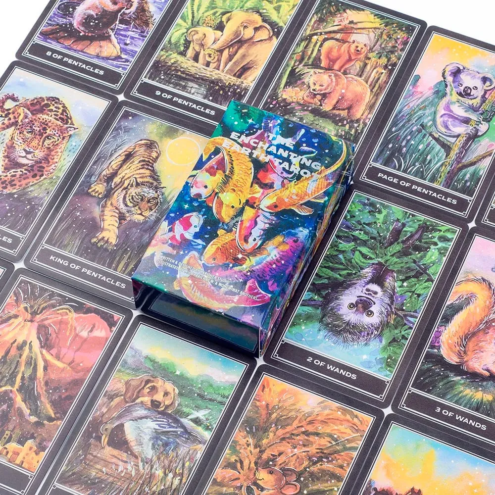 Az Enchanting Earth Tarot 80 kártyás pakli jóslás kiadása, a természet által ihletett társasjáték az intuitív útmutatásért és az önfelfedezésért — image 6