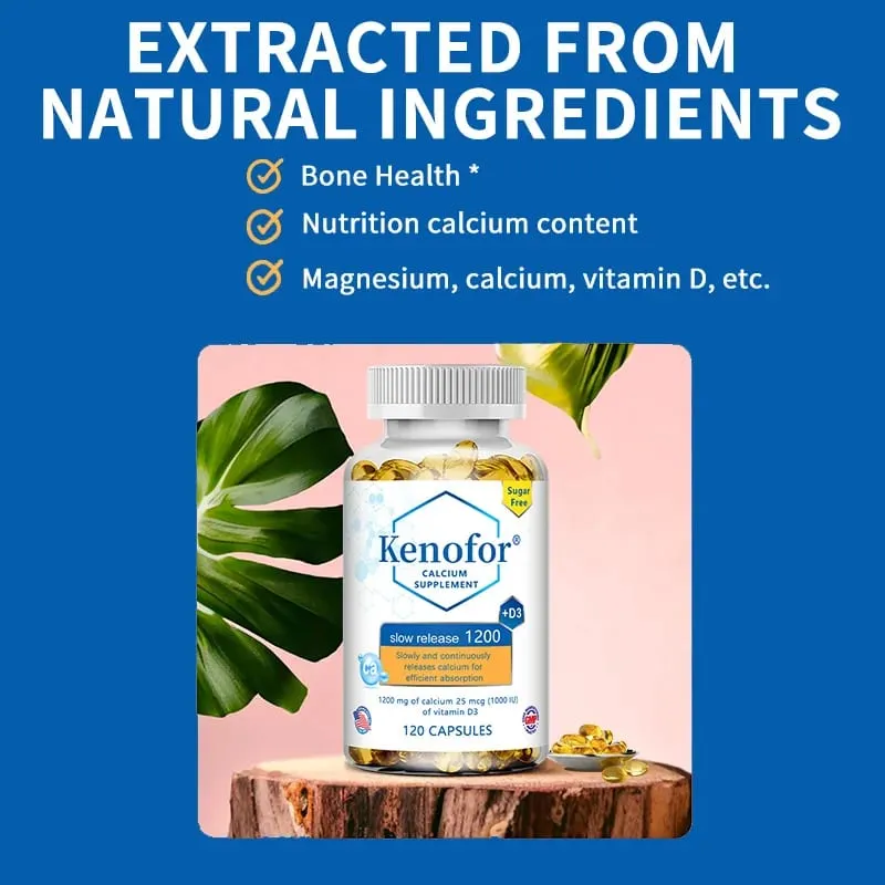 1200 Mg Sustained-release Calcium Supplement with Vitamin D3 To Support Muscle Bone and Digestive Health