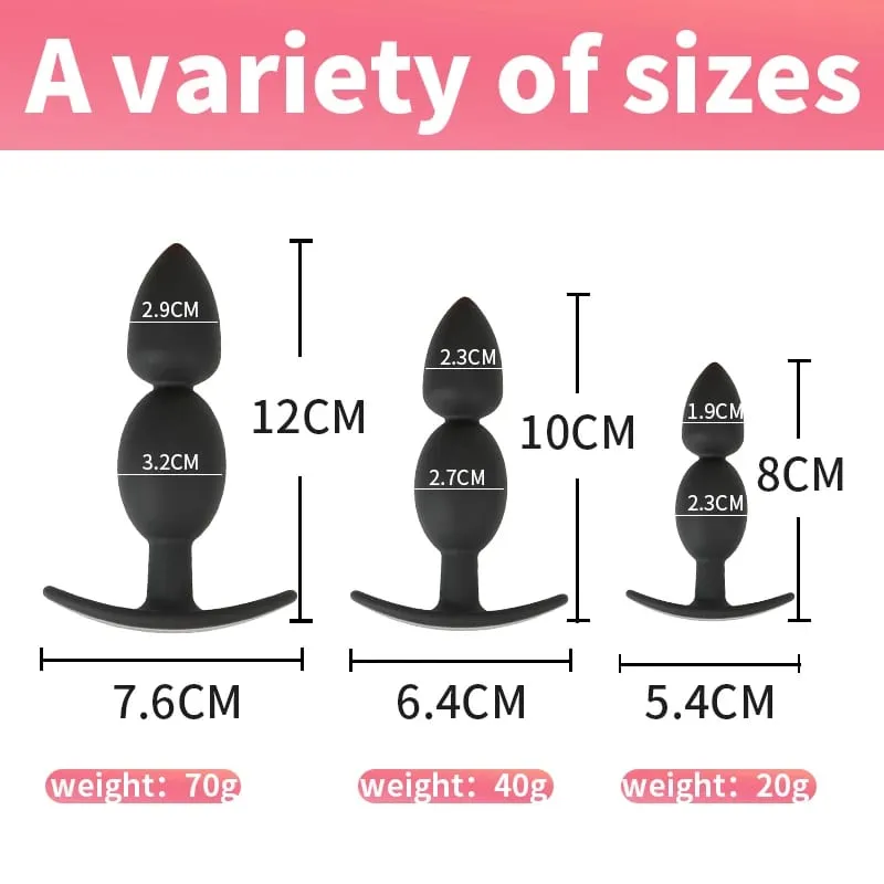 Silicone Wearable Anal Plug Anal Beads Dildo Butt Plug Prostate Massager For Beginners Experienced Adults Sex Toys Anal Dilator