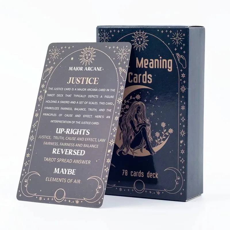 Divine Celestial Tarot Cards 78 Card Deck 10,4*6,1CM for Mantelling Gathering and Divination Επιτραπέζιο παιχνίδι