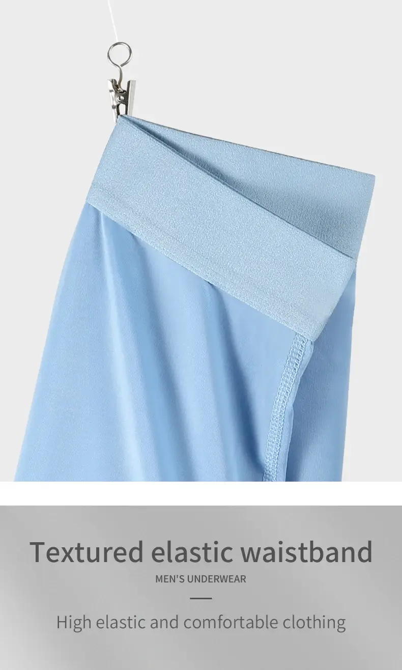 Men's ice silk sports underwear men's summer thin wear leg running breathable large size extended wear crotch boxers