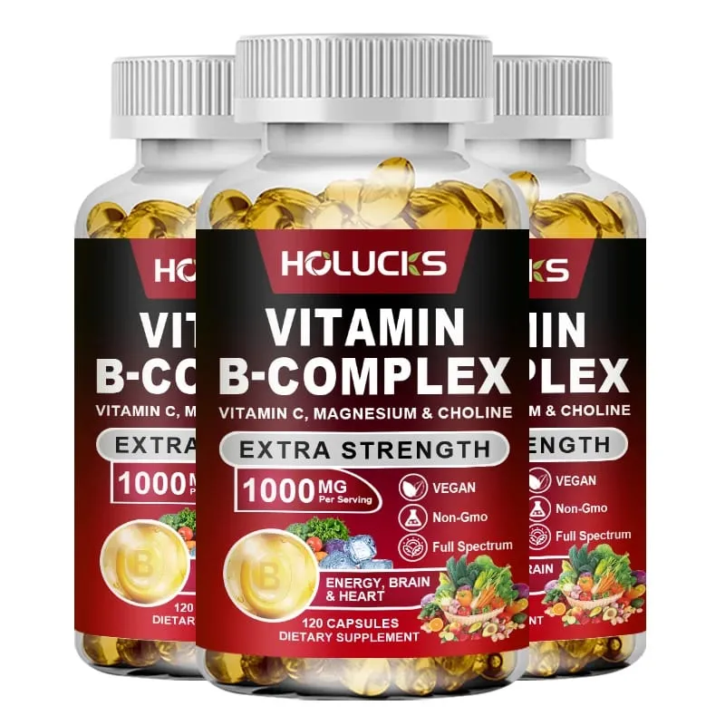 High Absorption B-Complex Capsules with Biotin & Folate Support Mood Balance Immune Skin & Nails Health for Daily Life — image 10