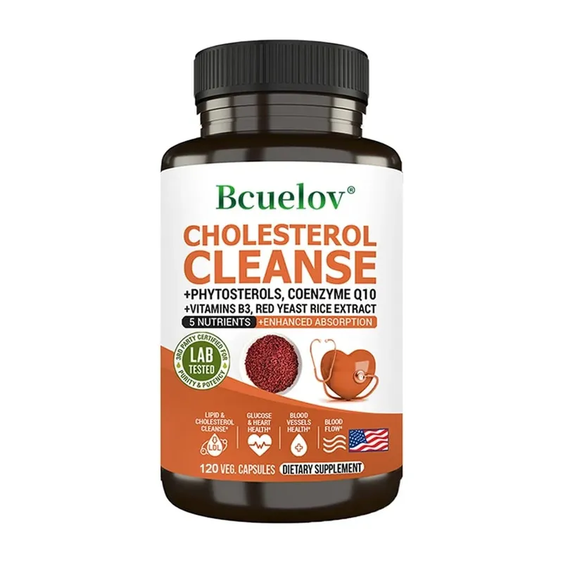 Cholesterol Cleanse Supplement - Tumutulong sa Pagbaba ng Mga Antas ng Cholesterol at Nagtataguyod ng Malusog na Cardiovascular at Arterial Circulation