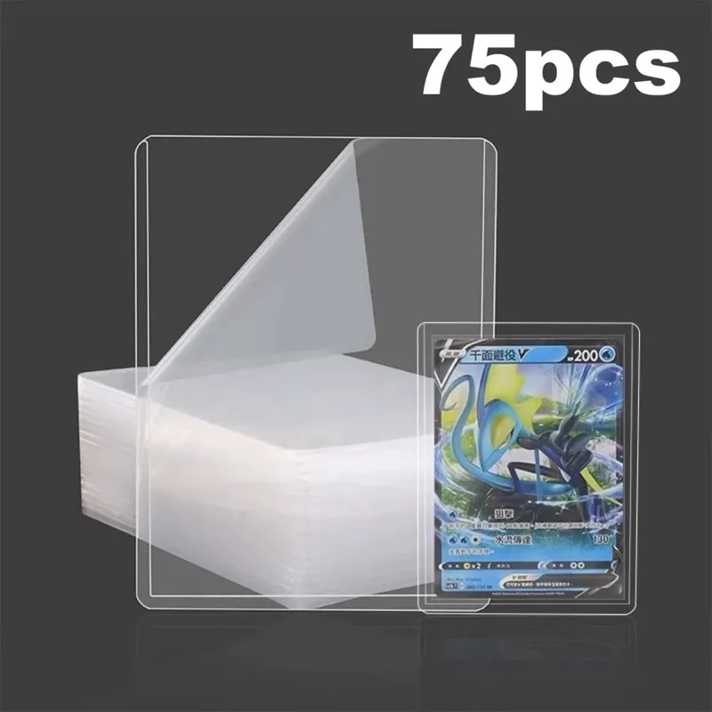 25-100 τμχ 3" x 4" Σκληρό μανίκι κάρτας Clear Anti Scratch Protector για παιχνίδια Pokemon Sports Card Trading Protect Toploaders