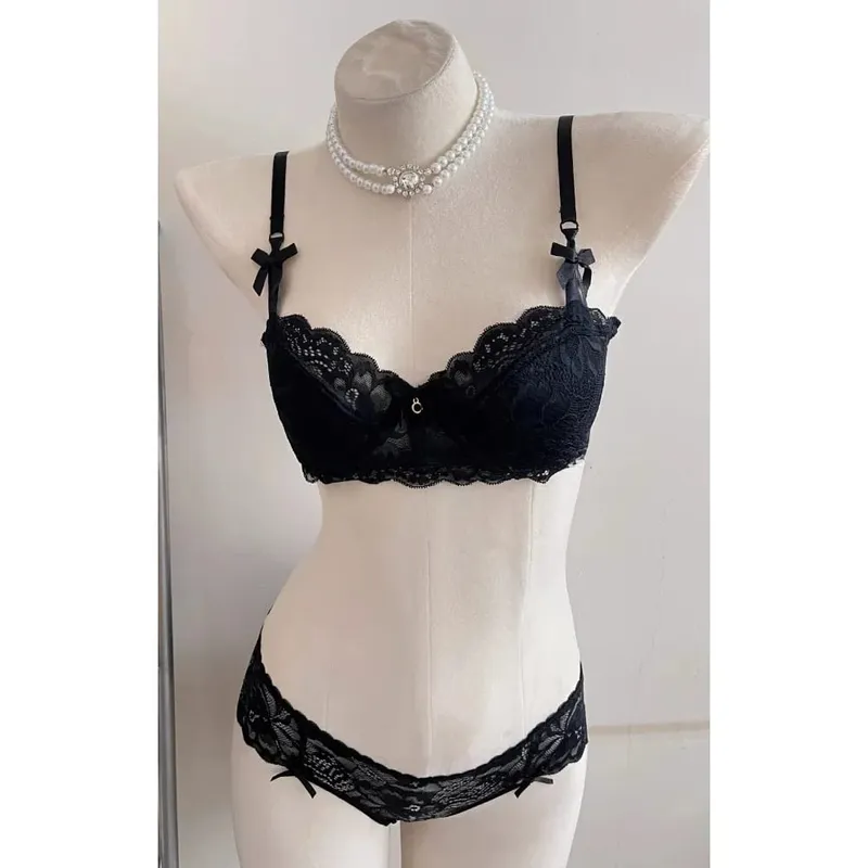Δημοφιλές Σετ σουτιέν με δαντέλα Pure Desire 32‑38AB Underwire μεγάλο μπούστο Ελαχιστοποιητής Push Up Side Support Εσώρουχα για νεαρά κορίτσια Καθημερινά ρούχα