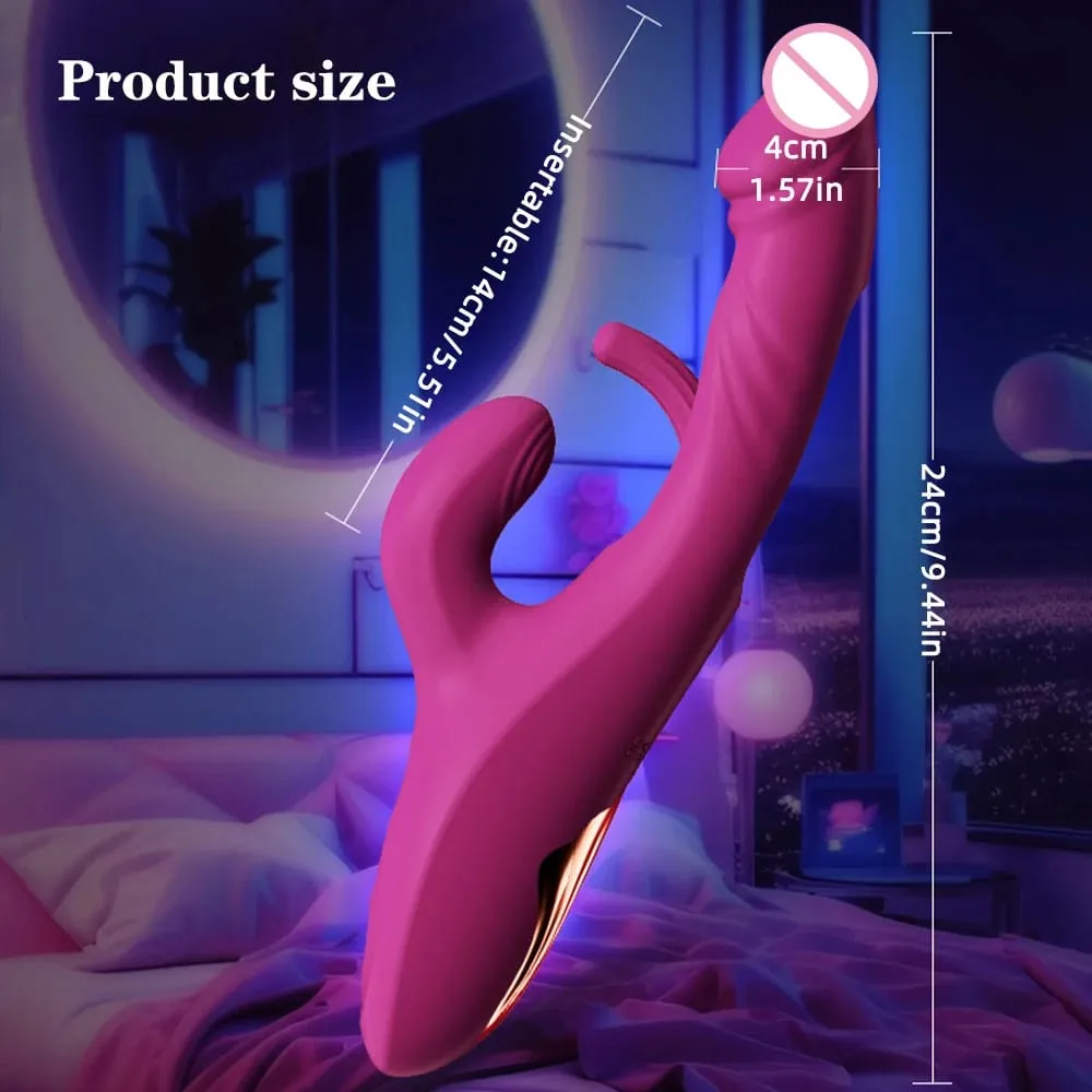 Nyúlvibrátor 10 vibrációs és 10 csapkodó mód Vagina vibrátor G-pont csiklóstimulátor női maszturbátor női szexjátékok