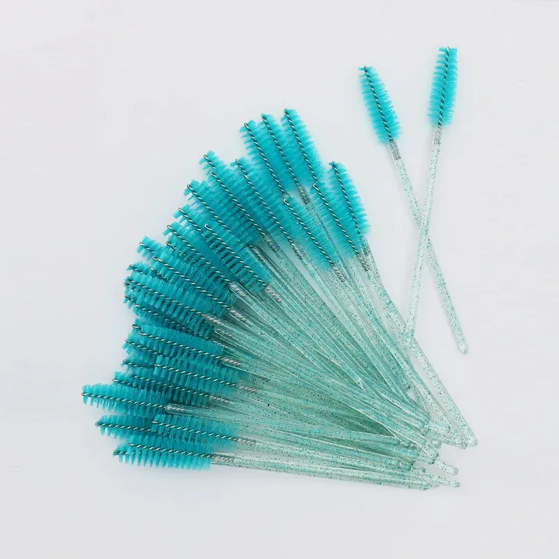 50Pcs Crystal Eyelashes Brush Comb Disposable Eye Lashes Extension Mascara Wands Makeup Professional Makeup Beauty Tool — image 5