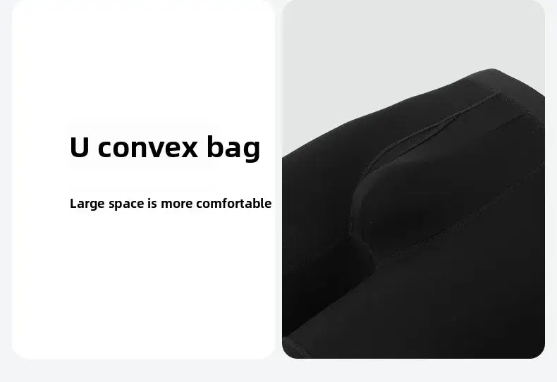 Big Pouch Men Bamboo Fiber Boxer Briefs Breathable Underwear With Fly Opening Mid Waist Sports Trunks Moisture Wicking Soft Cool