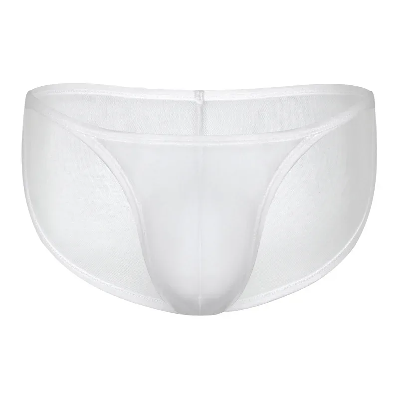 Men's Underwear Transparent Breathable Panties Male Low-waist High Fork Briefs