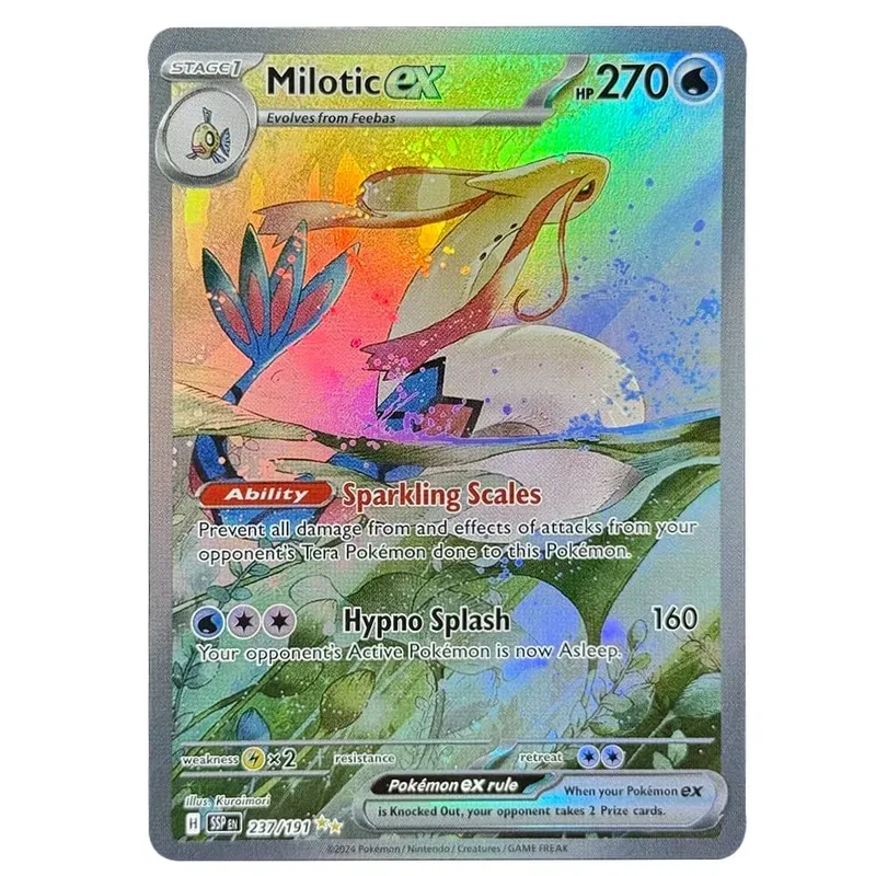 PKM אנגלית כרטיס בודד מתגבר ניצוצות Latios Hydreigon Pikachu Milotic Kingdra משחקי מסחר קולקציית PTCG Proxy Toys מתנות