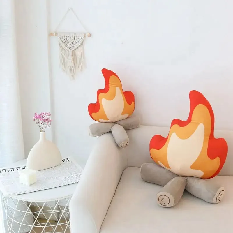30cm/45cm Funny Simulation Bonfire βελούδινο παιχνίδι μαλακό γεμισμένο καρτούν κούκλα φωτιά Σαλόνι Μαξιλάρι δαπέδου Διακοσμητικό μαξιλάρι Δώρο