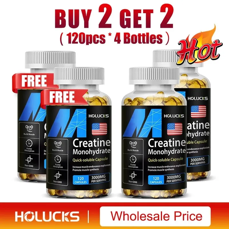 Αγοράστε 2 Πάρτε 2 Δωρεάν! Οι κάψουλες Pure Creatine Monohydrate υποστηρίζουν τη μυϊκή ανάπτυξη δύναμη και απόδοση ενισχύουν τη γνωστική λειτουργία