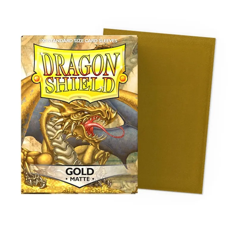 100 PCS/BOX 66x91mm Τυπικό μέγεθος Ματ μανίκια κάρτας Demark Dragon Shield για μανίκια επιτραπέζιων καρτών παιχνιδιών MTG/PKM/YGO/TCG