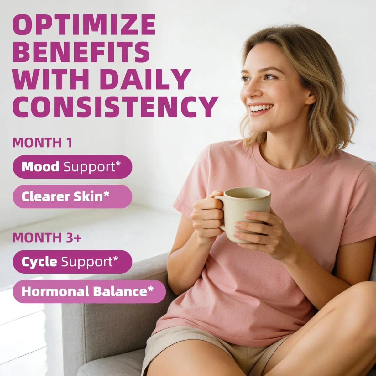 120PCS Inositol Capsule with Omega-3 Supports Ovarian Function Hormone Balance Fertility Supplements for Women
