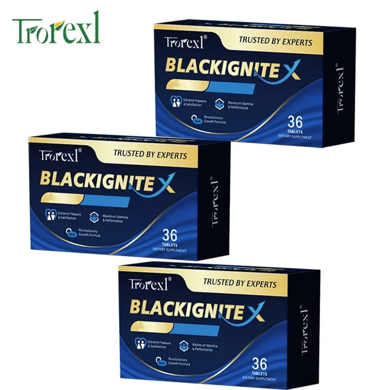 BlackIgnite X Tablets Oyster & Ginseng Supplement Enhancer Strength Extended Activity for Confident Performance