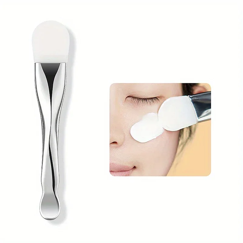 Double Head Silicone Facial Mask Brush Paglilinis ng Mukha Scraper Daub Uri ng Mud Film Espesyal na Brush Beauty Tool Brush Mga Make up Brushes
