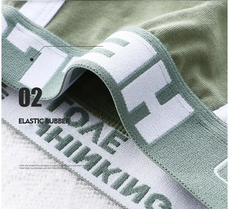 1/3pc Men Underwear Sports Boxer Shorts Cotton Oversized Solid Color Youth Fashion Sports Men's panties Comfortable Breathable