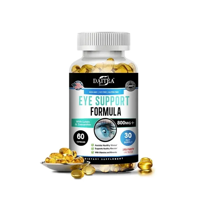 Eye Support Supplements - Vision Myopia Vitamins and Minerals for Eye Care Improve Eye Edema Relieve Fatigue Healthy Macula
