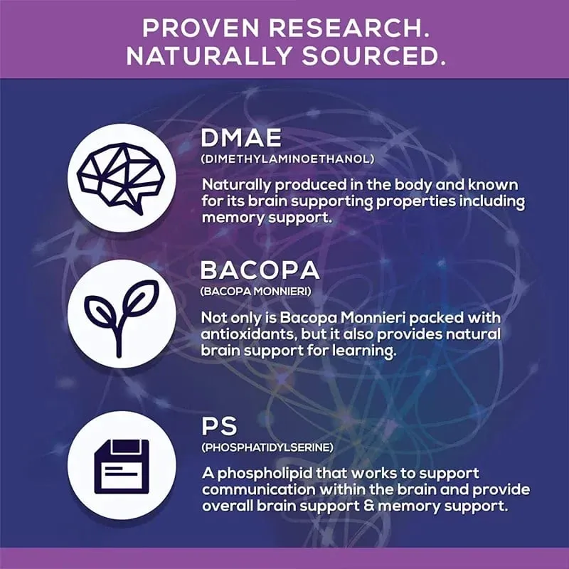Brain Supplement - Contains B Vitamins To Support Brain Health Improve Cognitive Function and Enhance Memory and Concentration