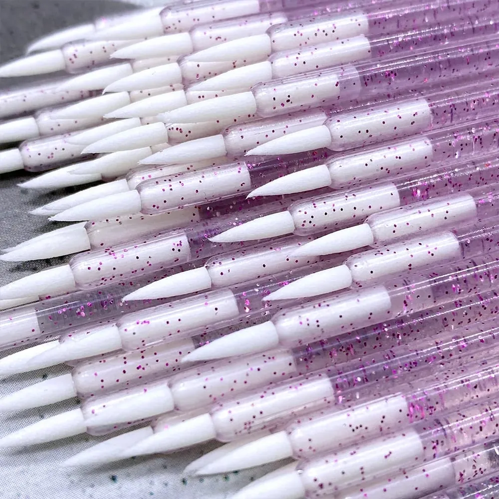 Kuas Eyeliner Makeup Eye Shadow Sekali Pakai Baru Aplikator Tongkat Kristal Kuas Kosmetik Ekstensi Bulu Mata Alat Kecantikan Wanita